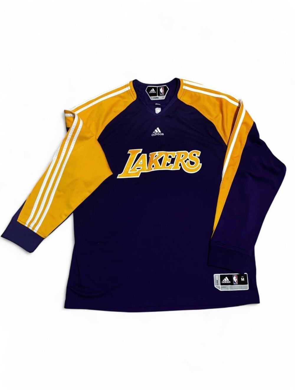 Vintage Adidas Los Angeles Lakers Clima365 Shooting Warm Up Jersey NBA Kobe Era